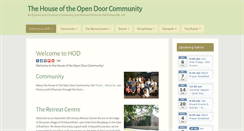 Desktop Screenshot of houseoftheopendoor.org